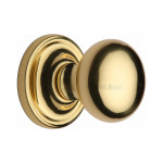 M Marcus Heritage Brass Hampstead Design Mortice Knob on Rose