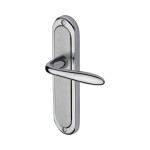 M Marcus Heritage Brass Henley Design Door Handle on Plate Apollo finish