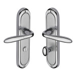 M Marcus Heritage Brass Henley Design Door Handle on Plate Apollo finish