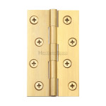 M Marcus Heritage Brass Wardrobe Hinge 102mm x 60mm