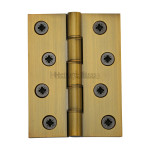 M Marcus Heritage Brass Hinge with Phosphor Washers 102mm x 76mm