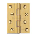 M Marcus Heritage Brass Hinge with Phosphor Washers 102mm x 76mm