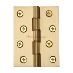 M Marcus Heritage Brass Hinge with Phosphor Washers 102mm x 76mm