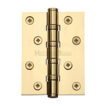 M Marcus Heritage Brass Ball Bearing Hinges 102mm x 76mm x 3mm