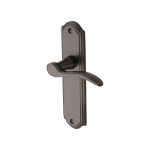 M Marcus Heritage Brass Howard Design Door Handle on Plate Matt Bronze