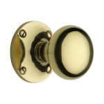 M Marcus Heritage Brass Kensington Design Mortice Knob on Rose 