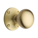 M Marcus Heritage Brass Kensington Design Mortice Knob on Rose 