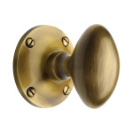 M Marcus Heritage Brass Mayfair Design Mortice Knob on Rose