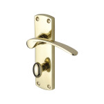 M Marcus Project Hardware Luca Design Door Handle on Plate Polished Brass