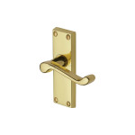 Project Hardware Malvern Short Design Door Handle on Plate – Polished Brass