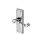 M Marcus Project Hardware Malvern Short Design Door Handle on Plate Polished Chrome Plate