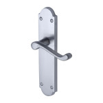 M Marcus Project Hardware Kensington Design Door Handle on Plate Satin Chrome Plate