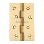 M Marcus Heritage Brass Hinge with Phosphor Washers 102mm x 66mm