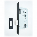 Architectural DIN Euro Deadlock Case – Matt Black Powder Coated