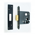 Euro Cylinder Deadlock Case – Matt Black Powder Coated