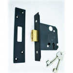 3 Lever Deadlock – Matt Black Powder Coated