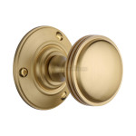 M Marcus Heritage Brass Richmond Design Mortice Knob on Rose