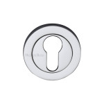 M Marcus Heritage Brass Round Euro Profile Cylinder Escutcheon 53mm 