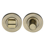 M Marcus Heritage Brass Round Thumbturn & Emergency Release 53mm 