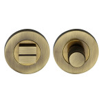 M Marcus Heritage Brass Round Knurled Thumbturn & Emergency Release 53mm 