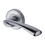 M Marcus Sorrento Treviso Design Door Handle Lever Latch on Round Rose