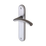 M Marcus Sorrento Tosca Design Door Handle on Plate Satin Chrome Plate