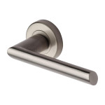 M Marcus Sorrento Mercury Design Door Handle Lever Latch on Round Rose