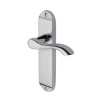 M Marcus Sorrento Aurora Design Door Handle on Plate Polished Chrome Plate