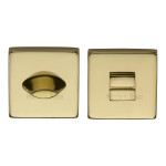 M Marcus Heritage Brass Square Thumbturn & Emergency Release for Bathroom & Bedroom Doors 54 x 54mm