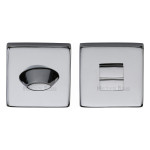 M Marcus Heritage Brass Square Thumbturn & Emergency Release for Bathroom & Bedroom Doors 54 x 54mm