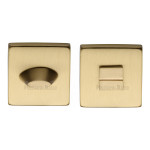 M Marcus Heritage Brass Square Thumbturn & Emergency Release for Bathroom & Bedroom Doors 54 x 54mm