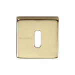 M Marcus Heritage Brass Square Key Escutcheon 54 x 54mm