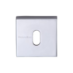 M Marcus Heritage Brass Square Key Escutcheon 54 x 54mm