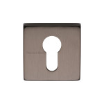 M Marcus Heritage Brass Square Euro Profile Cylinder Escutcheon 54 x 54mm