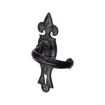 M Marcus Tudor Rustic Black Wroxeter Door Handle on Backplate