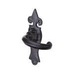 M Marcus Tudor Rustic Black Wroxeter Door Handle on Backplate