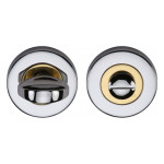 M Marcus Heritage Brass Round Thumbturn & Emergency Release for Bathroom & Bedroom Doors 53mm 