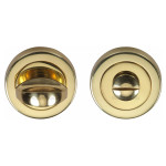 M Marcus Heritage Brass Round Thumbturn & Emergency Release for Bathroom & Bedroom Doors 53mm 