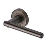 M Marcus Heritage Brass Challenger Design Door Handle Lever on Rose