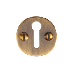 M Marcus Heritage Brass Round Standard Keyhole Escutcheon 32mm 