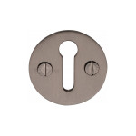 M Marcus Heritage Brass Round Standard Keyhole Escutcheon 32mm 