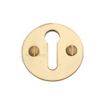 M Marcus Heritage Brass Round Standard Keyhole Escutcheon 32mm 