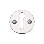 M Marcus Heritage Brass Round Standard Keyhole Escutcheon 32mm 