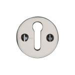 M Marcus Heritage Brass Round Standard Keyhole Escutcheon 32mm 