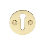 M Marcus Heritage Brass Round Standard Keyhole Escutcheon 32mm 