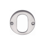 M Marcus Heritage Brass Round Oval Profile Cylinder Escutcheon 45mm 