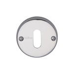 M Marcus Heritage Brass Round Standard Keyhole Escutcheon 45mm 