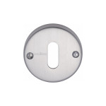 M Marcus Heritage Brass Round Standard Keyhole Escutcheon 45mm 