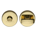 M Marcus Heritage Brass Round Thumbturn & Emergency Release for Bathroom & Bedroom Doors 35mm 