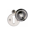 Heritage Brass Round Covered Keyhole Escutcheon  – 33mm Ø